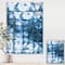 Designart - Indigo watercolor geometrical III - Contemporary Canvas Art